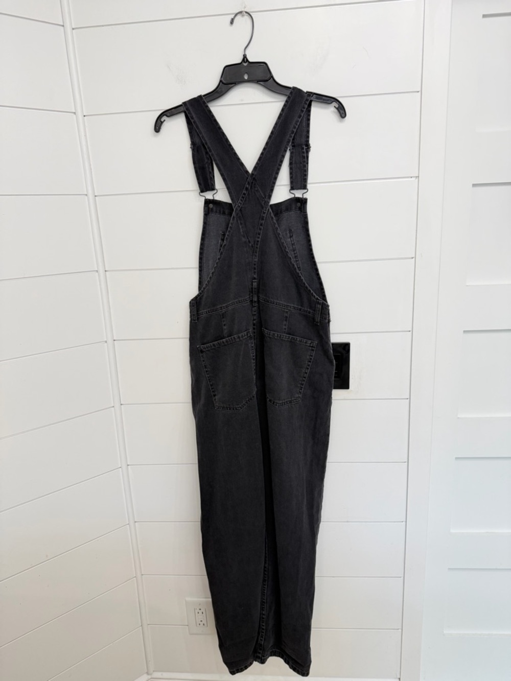 Free People We The Free Black Ziggy Denim Overalls Jumpsuit Size XS 36446 - Picture 4 of 16